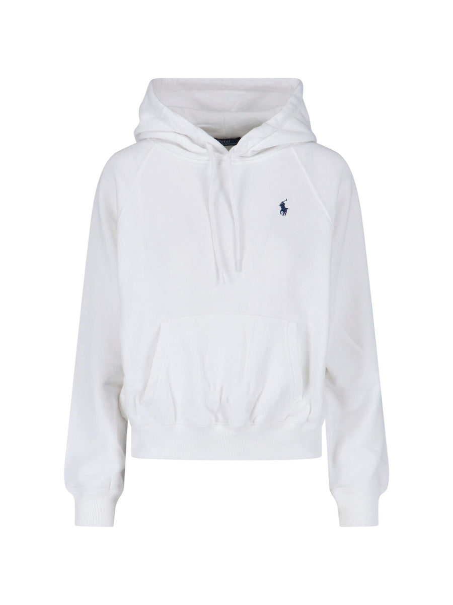 Polo Ralph Lauren 84% Cotton hoodie in white