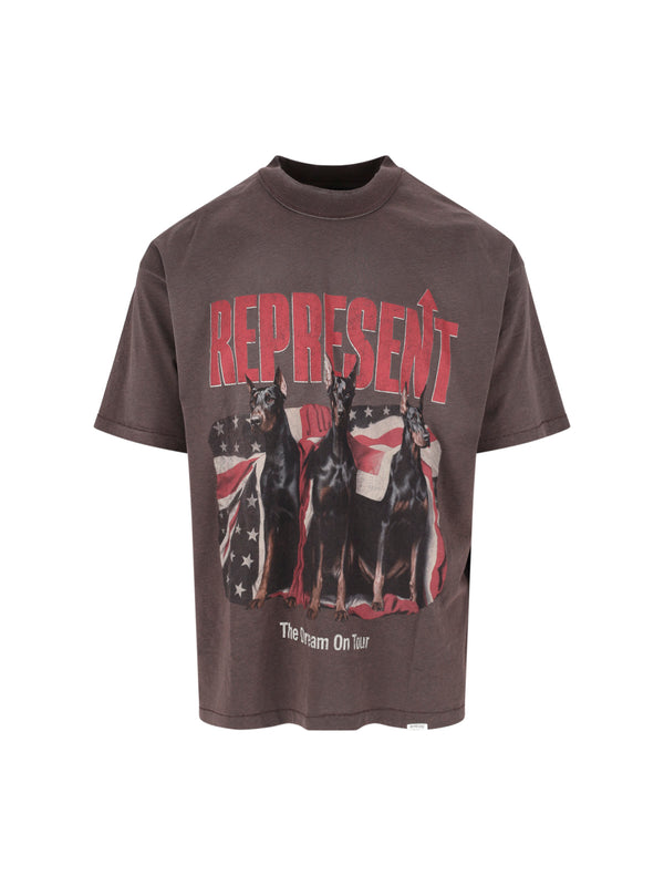 Represent 85% Cotton t-shirt in brown