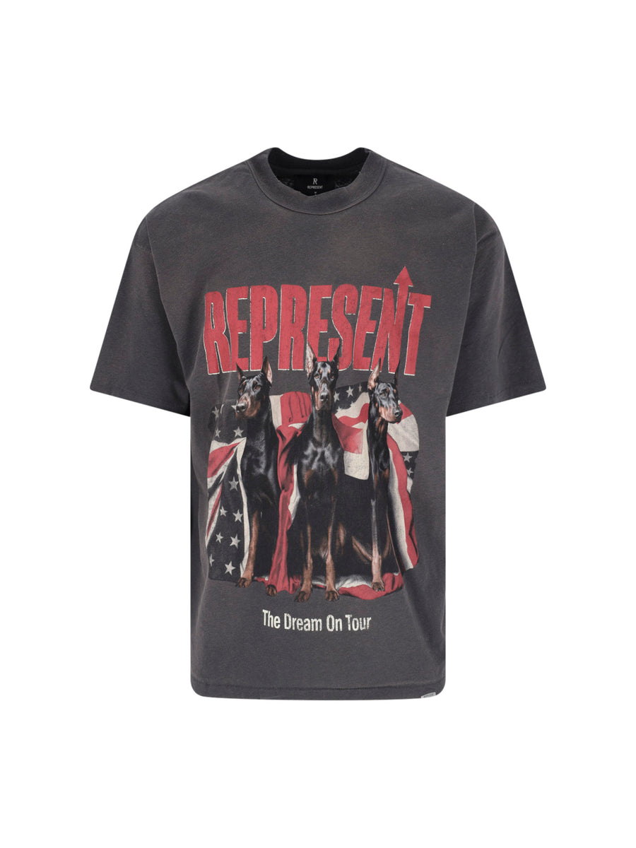 Represent 85% Cotton t-shirt in gray