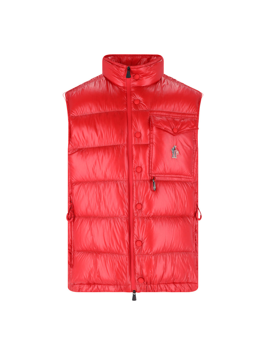 Moncler Grenoble 100% Polyester down vest in red