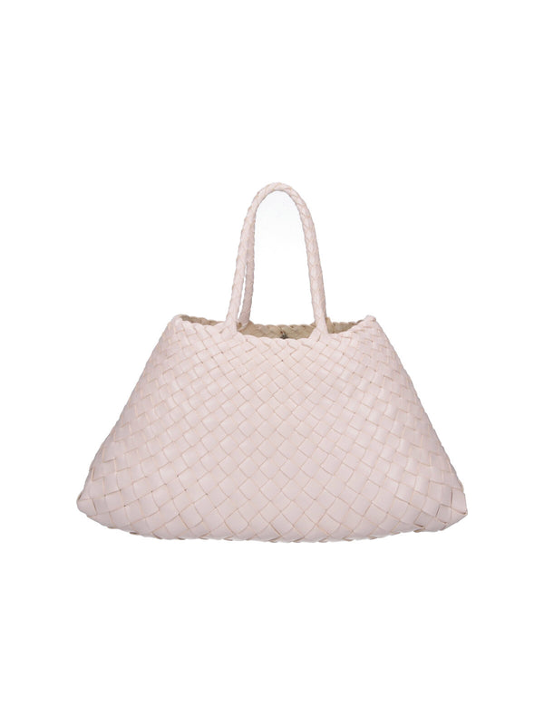 Dragon Diffusion 100% leather tote bag in white