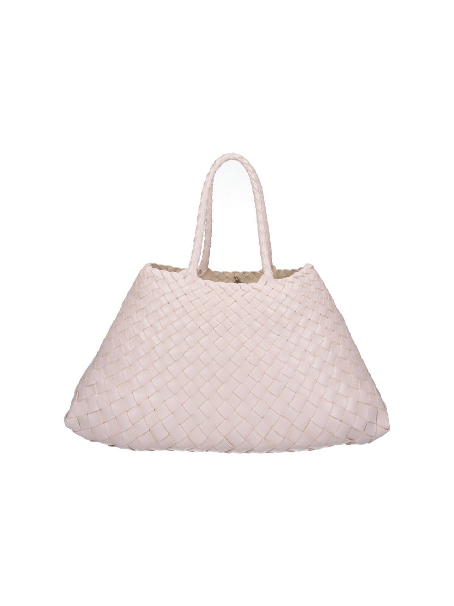 Dragon Diffusion 100% leather tote bag in white