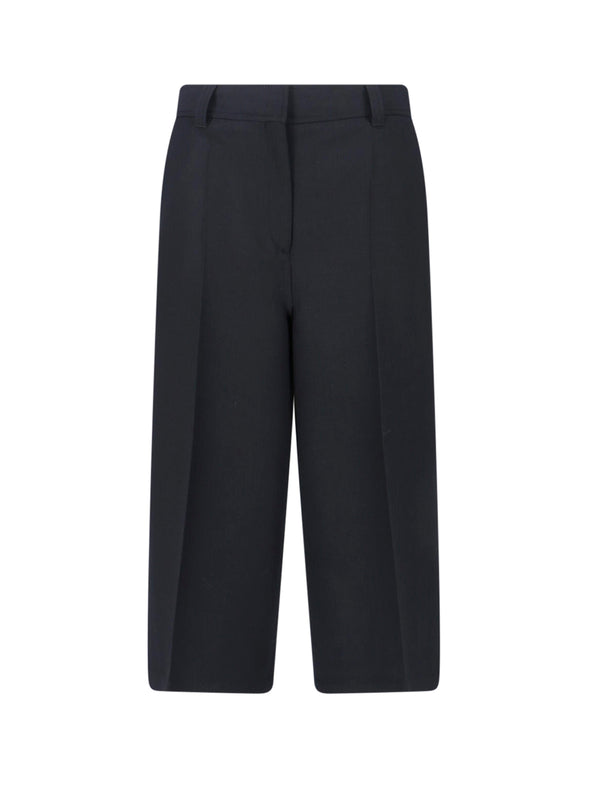 Filippa K 52% Polyester trousers in black