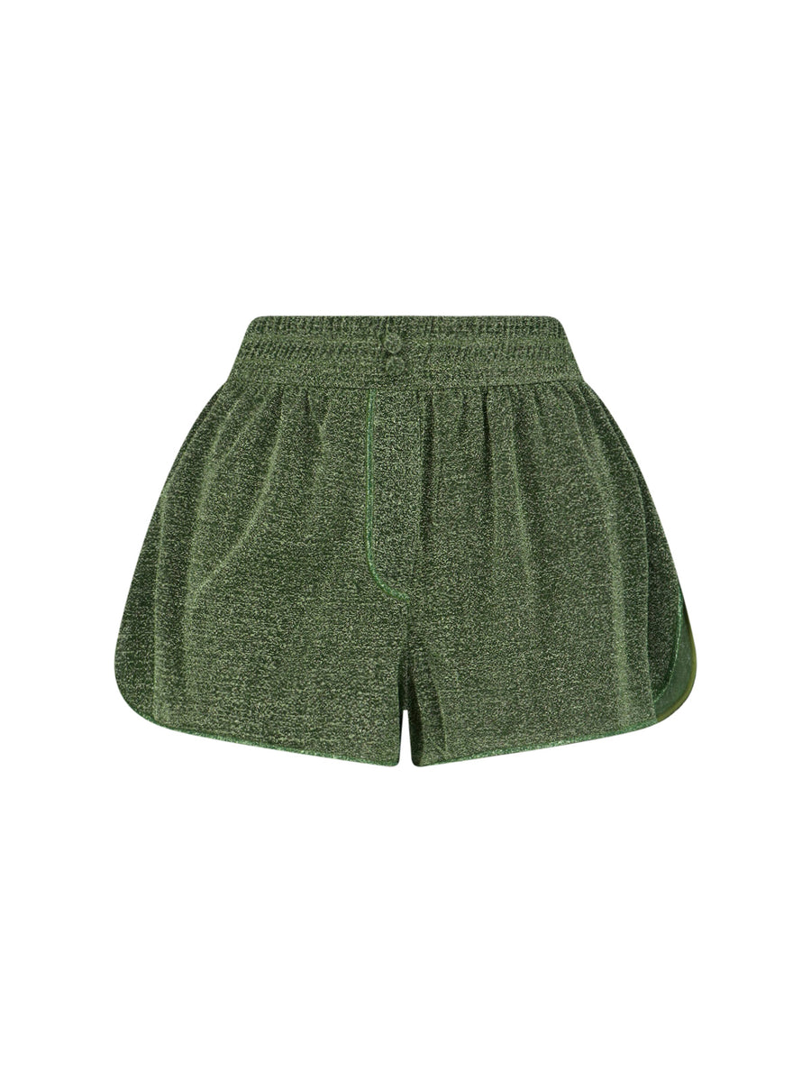 Oseree Lurex 64% Polyamide shorts in green