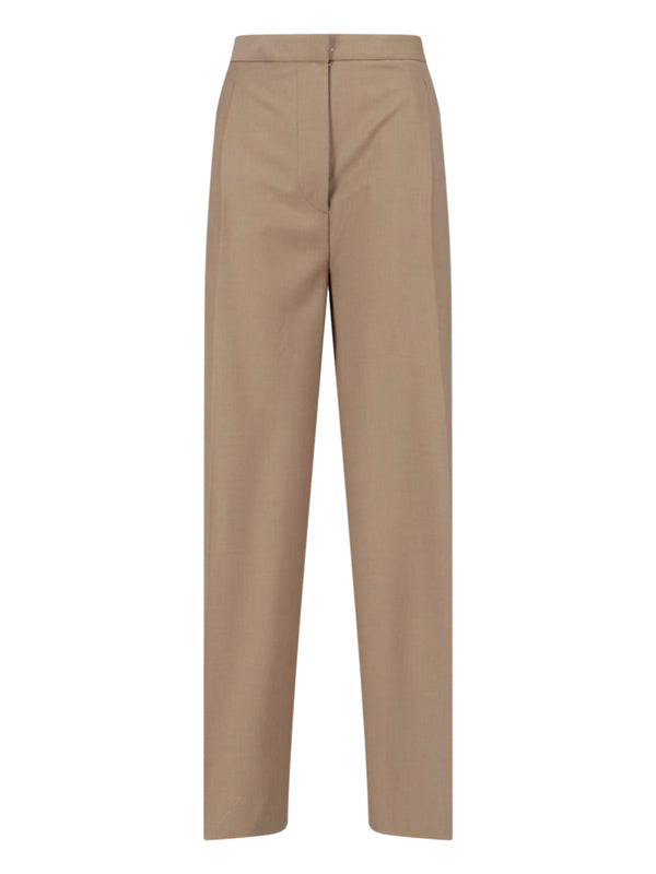 Lardini 52% Wool trousers in beige