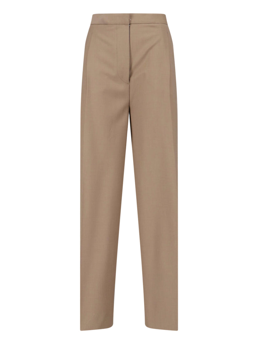 Lardini 52% Wool trousers in beige