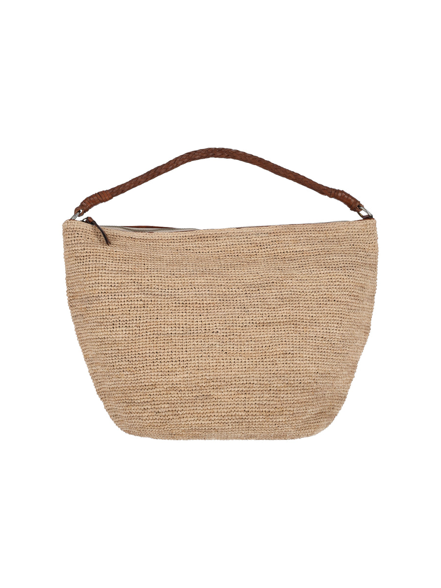 Ibeliv 100% Raphia hobo bag in beige