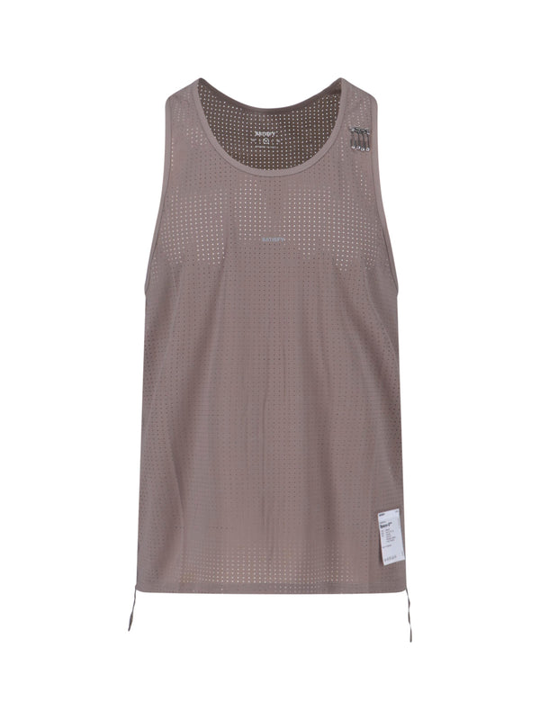 Satisfy 73% Polyamide tank top in gray