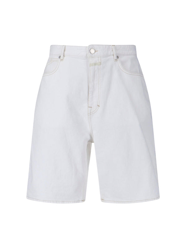 Closed 98% cotton denim shorts in white
