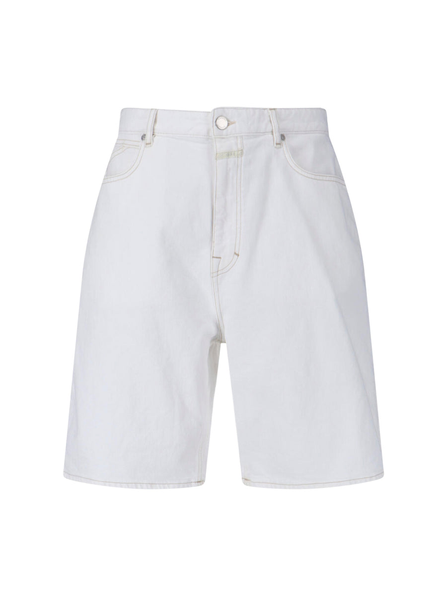 Closed 98% cotton denim shorts in white