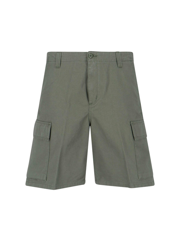 Carhartt Wip 100% Cotton cargo shorts in green