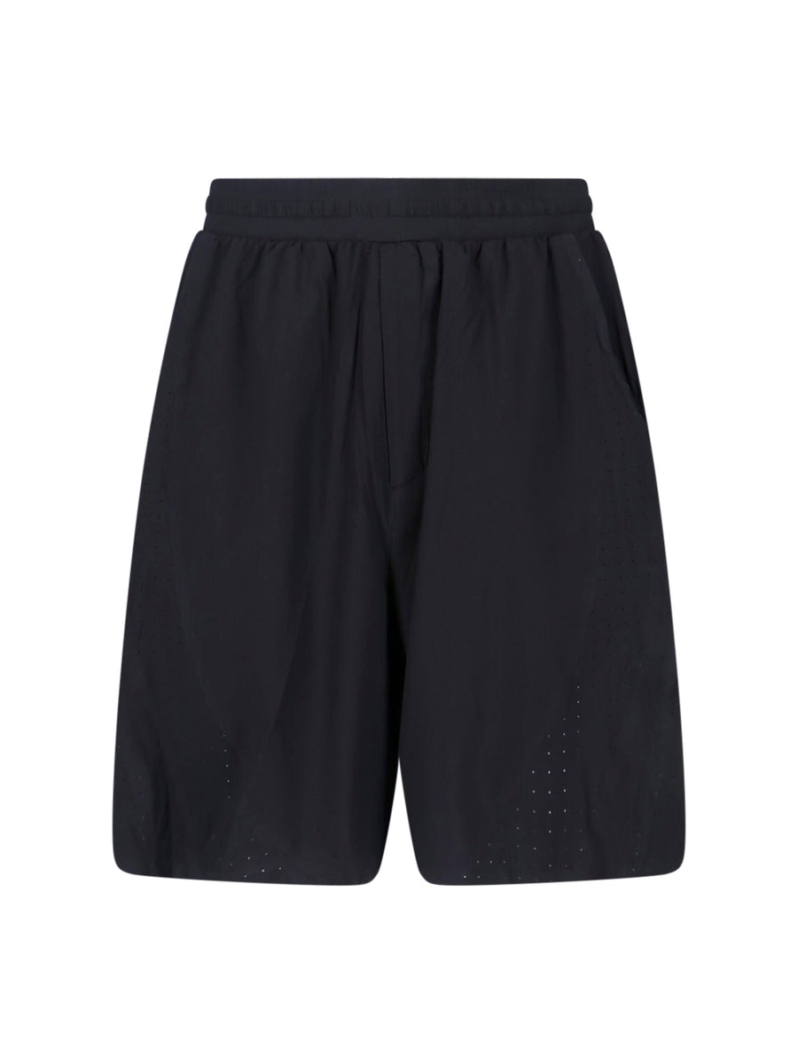 Y-3 86% Recycled Polyester bermuda shorts in black