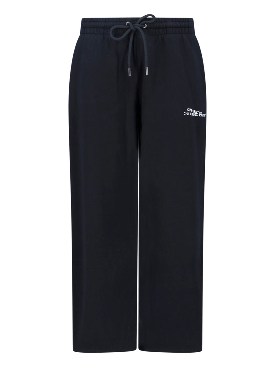 Off-White 100% Cotton trousers in black
