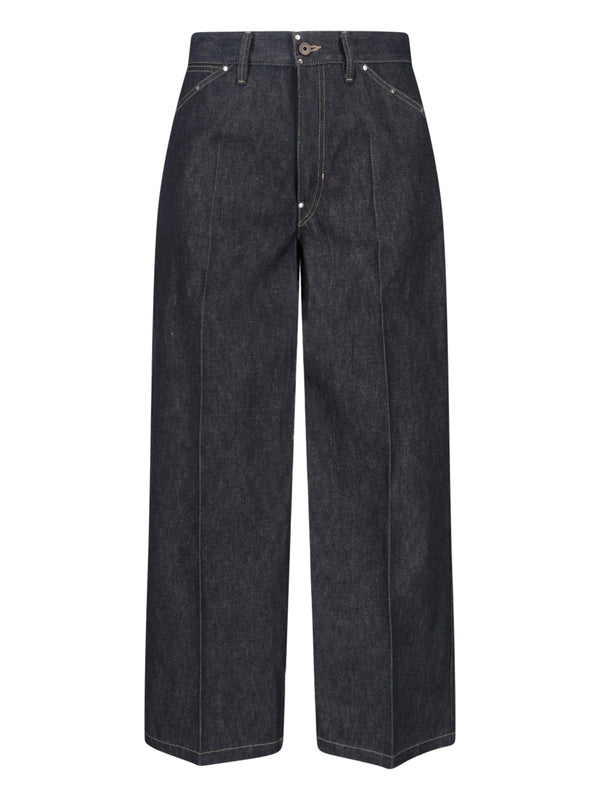 Lemaire 100% Cotton; Lining: 65% Polyester jeans in gray