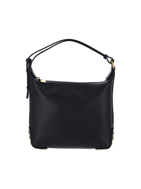 Tod's Outer: 100% Calf Leather shoulder bag in black