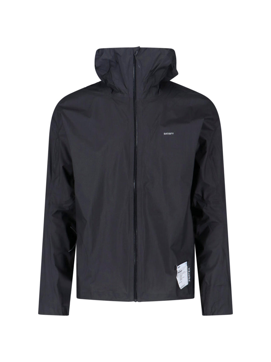 Satisfy 100% polyamide jacket in black