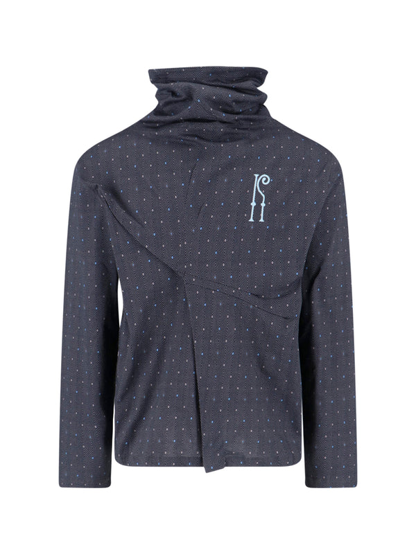 Kiko Kostadinov 100% Cotton sweater in black