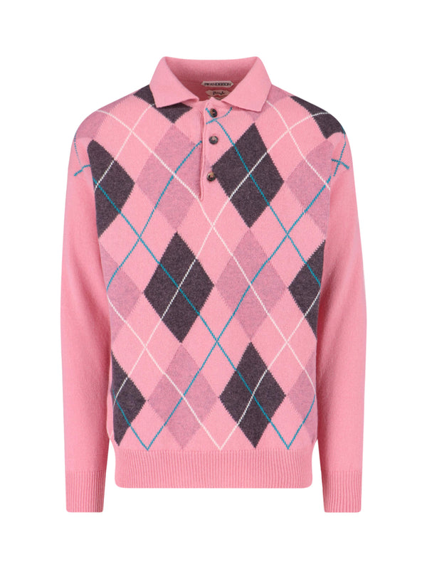 J.W.Anderson 100% lambswool sweater in pink