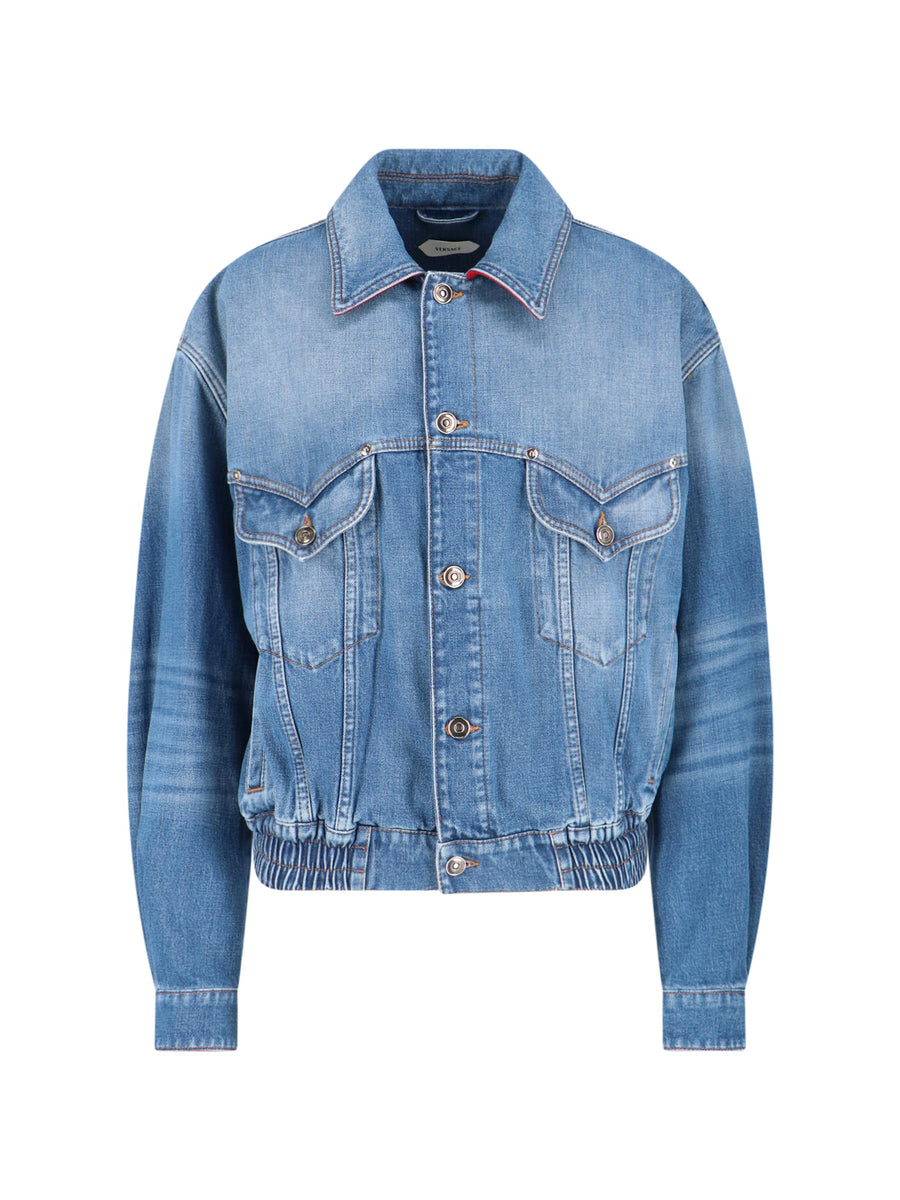 Versace 100% Cotton jacket in blue