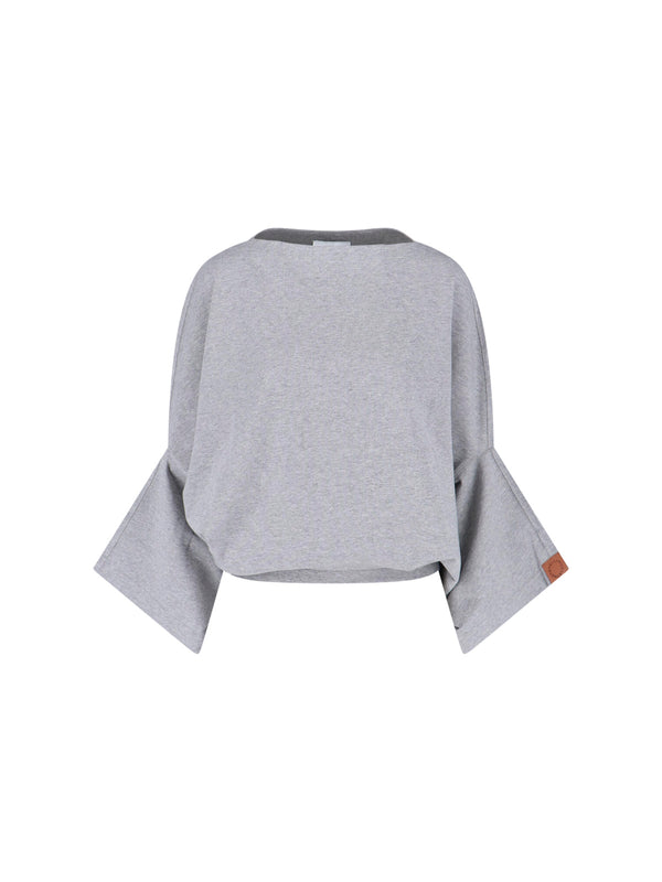 Stella McCartney 94% Cotton sweatshirt in gray