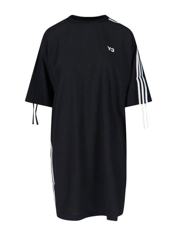 Y-3 86% Recycled Polyester dress in black