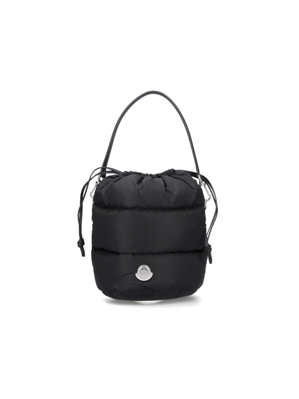 Moncler Outer: 100% Polyamide bucket bag in black