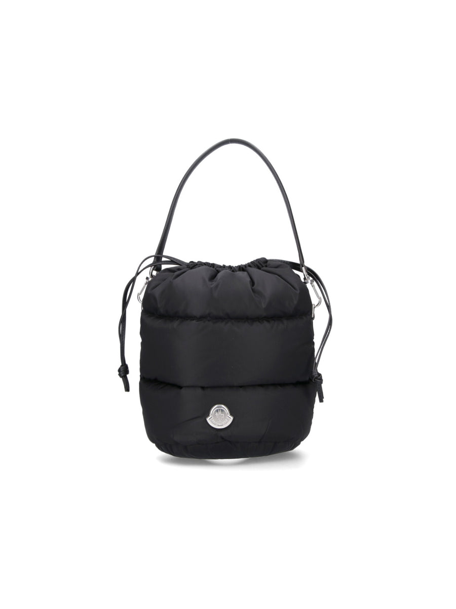 Moncler Outer: 100% Polyamide bucket bag in black