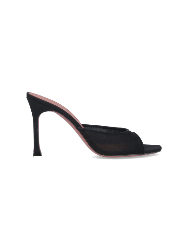 Amina Muaddi Upper: 70% Polyamide mule heel in black