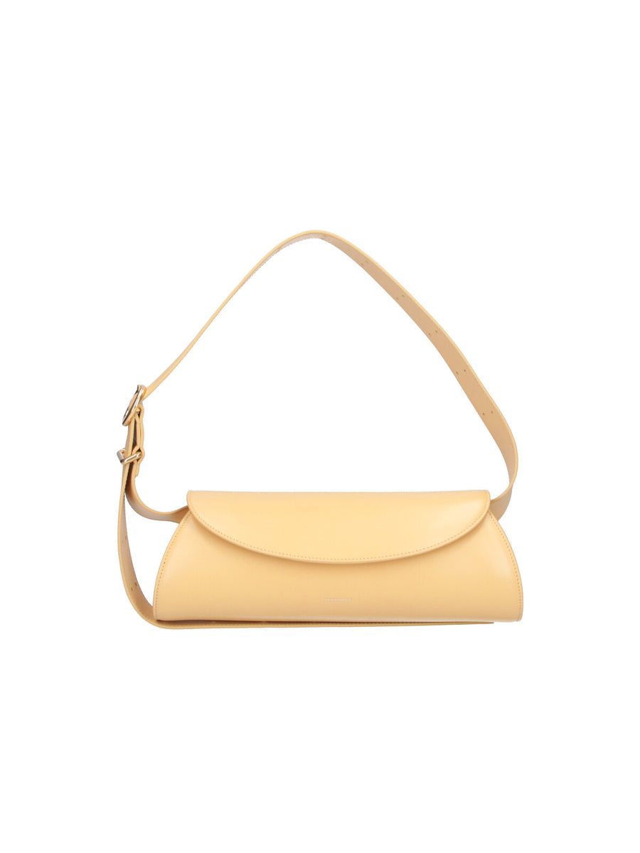 Jil Sander 100% Bovine leather shoulder bag in yellow