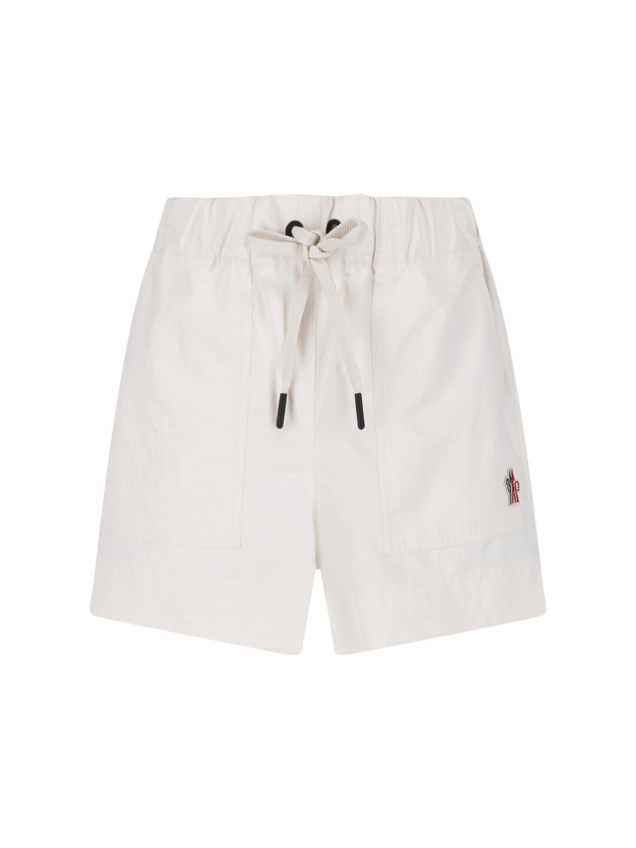 Moncler Grenoble 100% polyester shorts in white