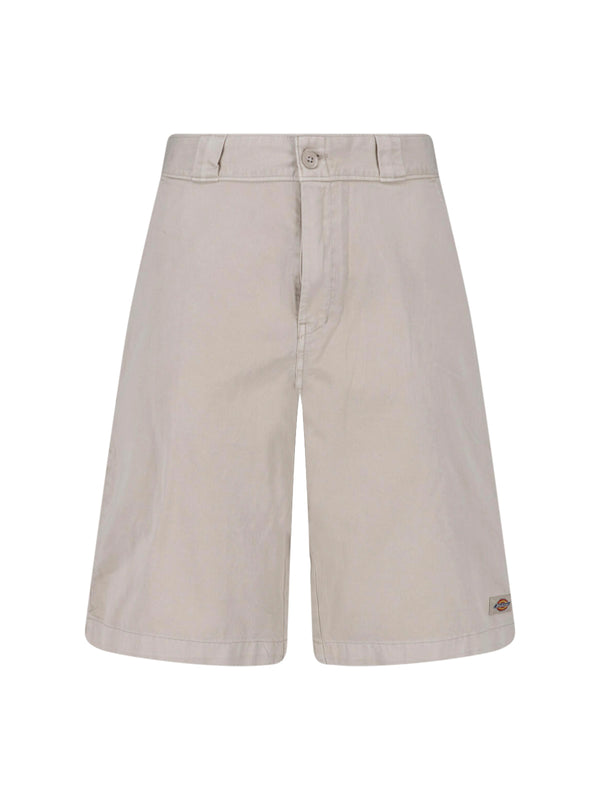Dickies 100% cotton shorts in white