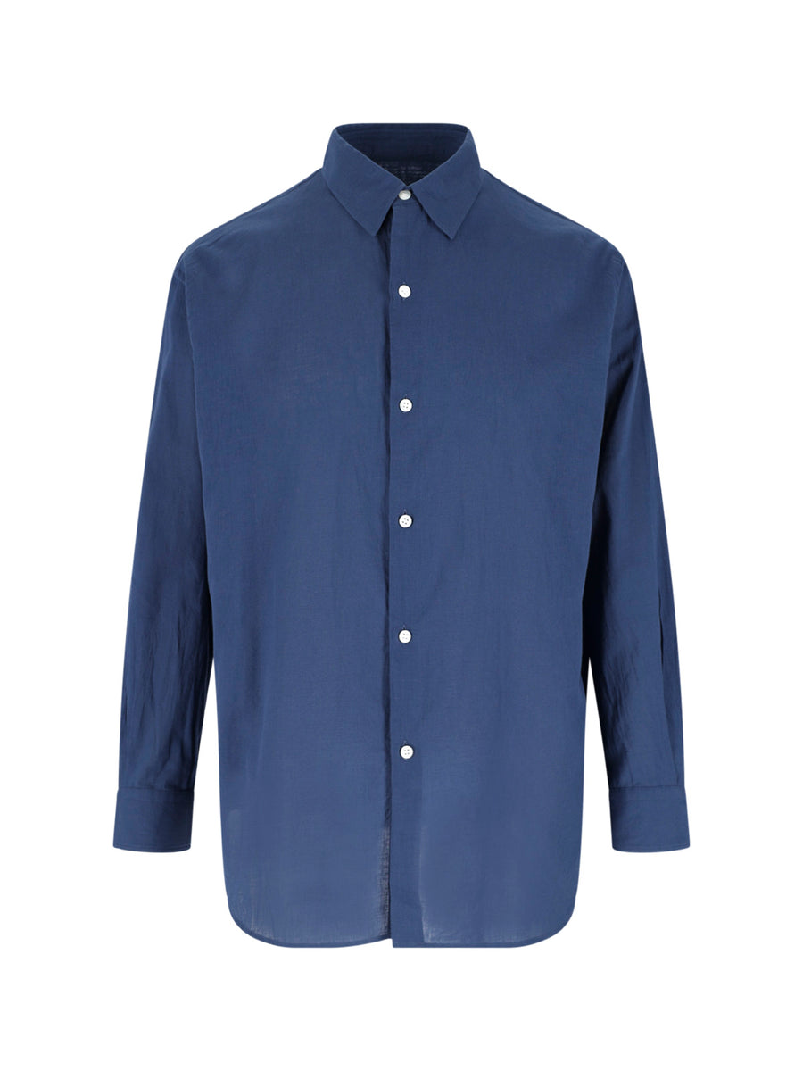 Kaptain Sunshine 100% cotton shirt in blue