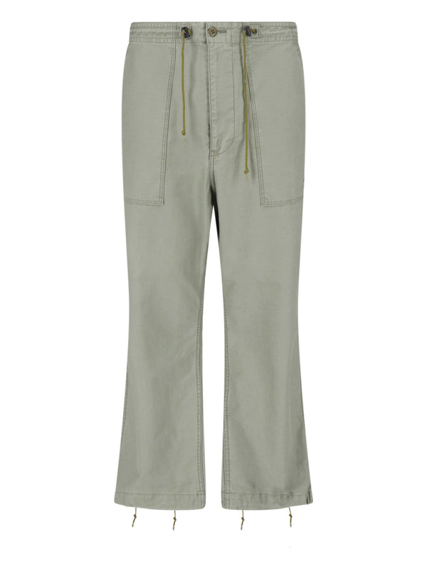 Needles 100% Cotton cargo pants in green