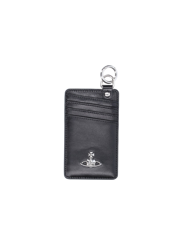 Vivienne Westwood 100% cow leather card case in black