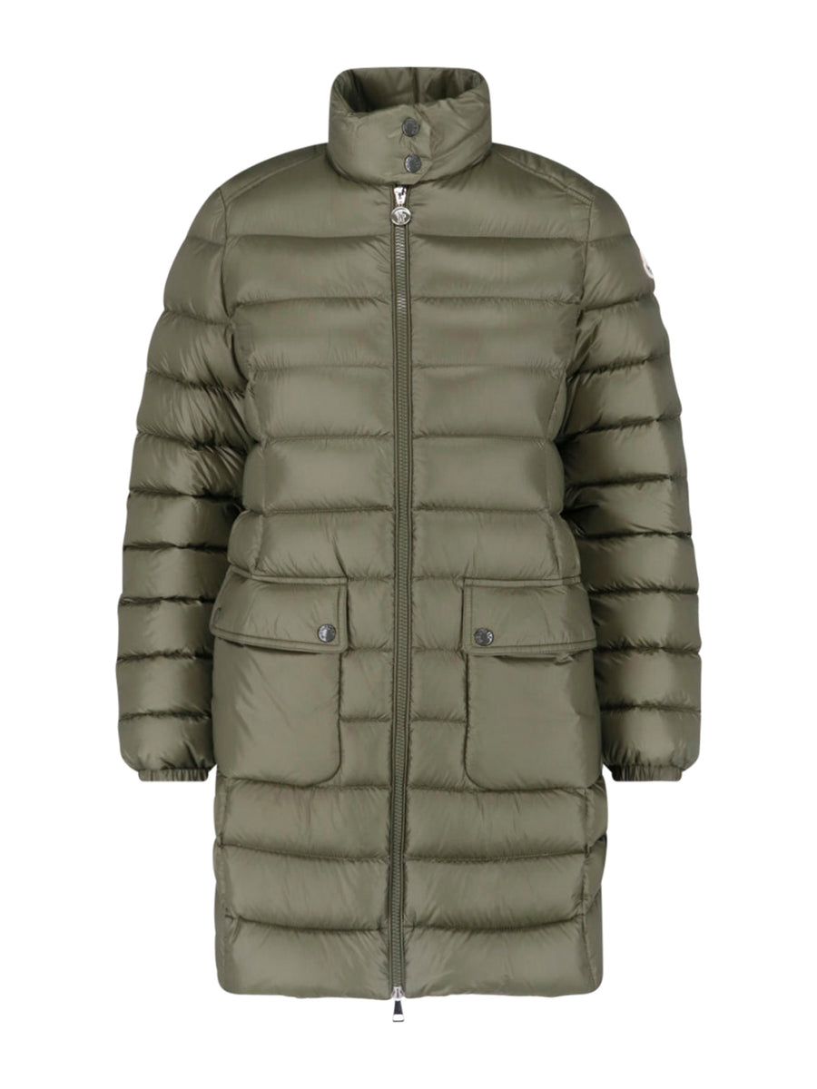 Moncler 100% polyester down jacket in green