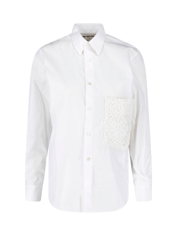 Comme des Garçons 100% Cotton shirt in white