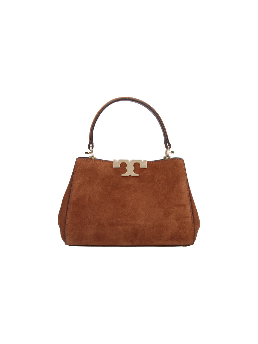 Tory Burch 100% Bovine Suede top handle bag in brown