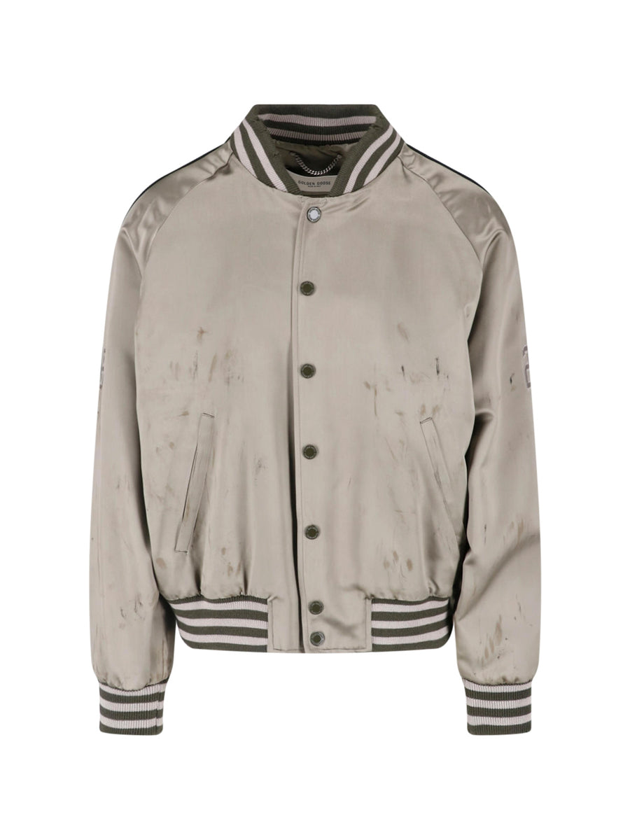 Golden Goose 100% Acetate jacket in green