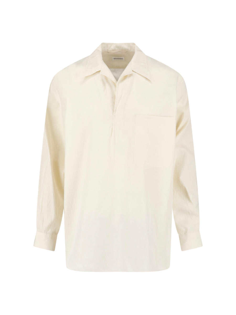 Kaptain Sunshine 79% Cotton shirt in beige