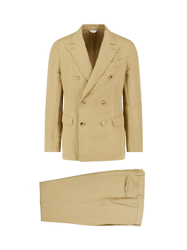 Boglioli 52% cotton suit in beige