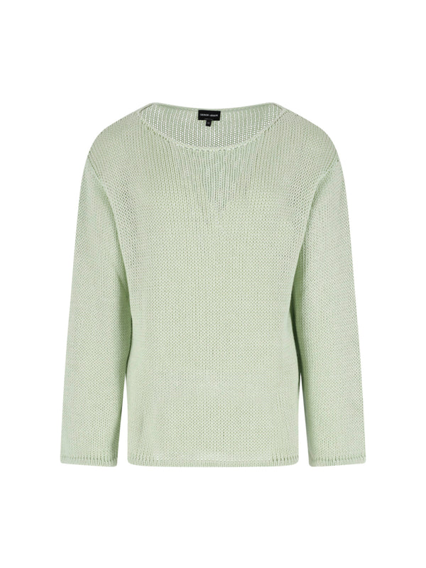 Giorgio Armani 50% Linen sweater in green