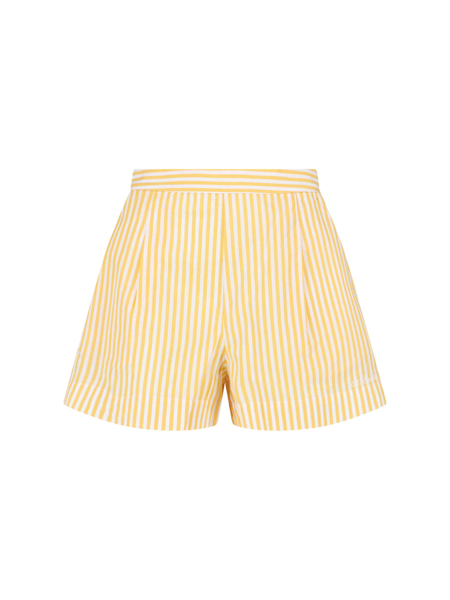 Mc2 Saint Barth 100% Cotton shorts in yellow
