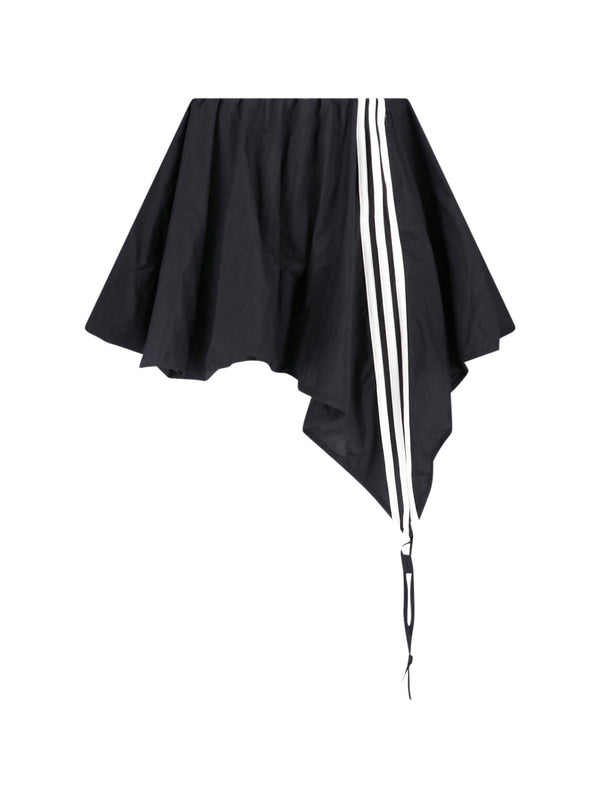 Y-3 100% polyamide skirt in black