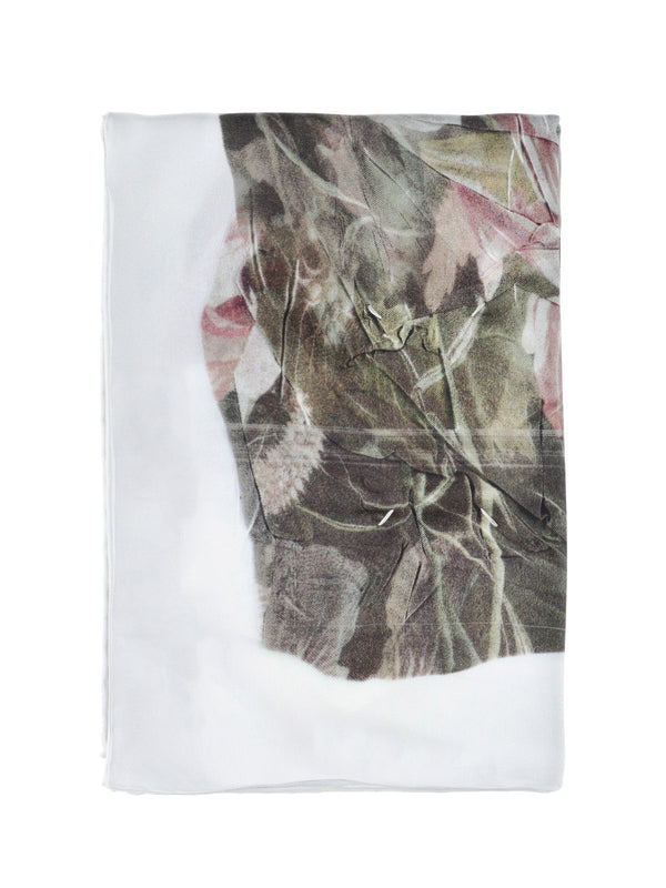 Maison Margiela 100% silk scarf in multicolor