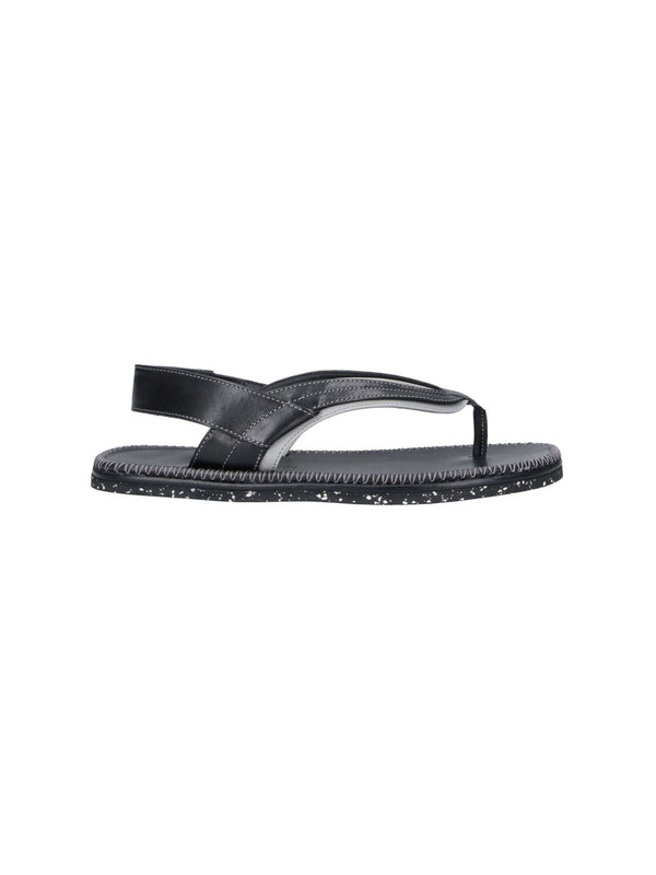 Kiko Kostadinov 100% Calf Leather sandal in black