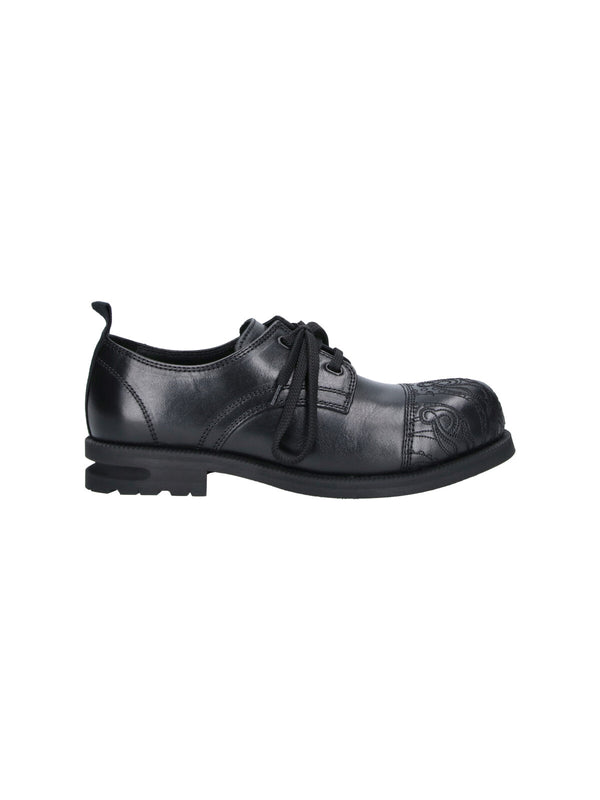 Kiko Kostadinov 100% Bovine Leather flat in black