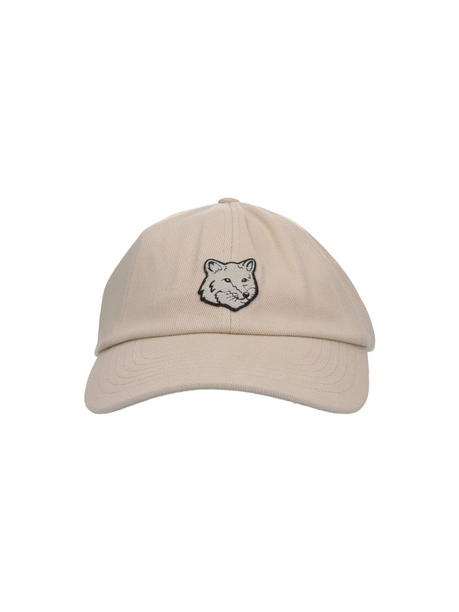 Maison Kitsune' MM06104WW0096 100% cotton baseball cap in beige