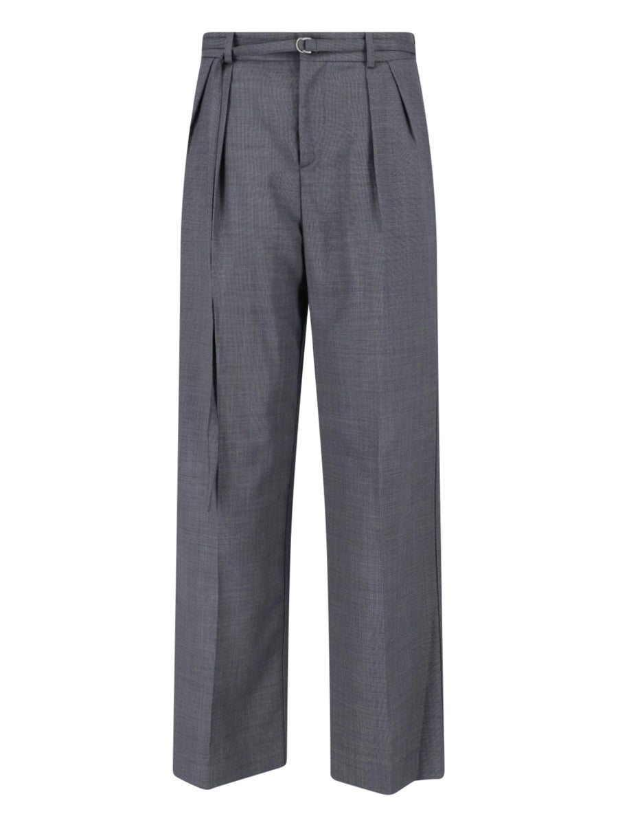 Eudon Choi 100% virgin wool trousers in gray