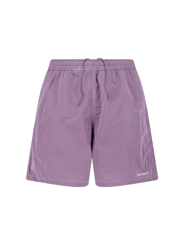 Carhartt Wip 100% nylon shorts in purple