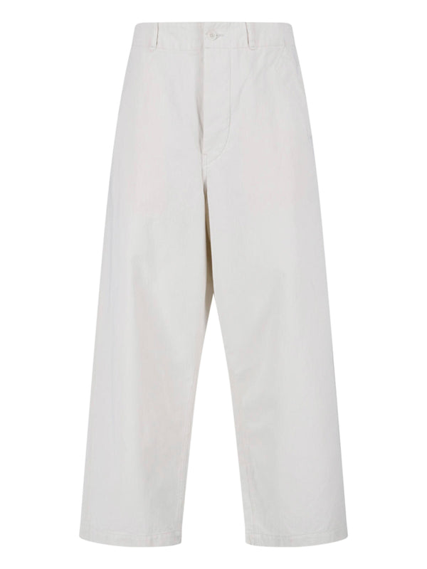 Kaptain Sunshine 100% cotton trousers in white